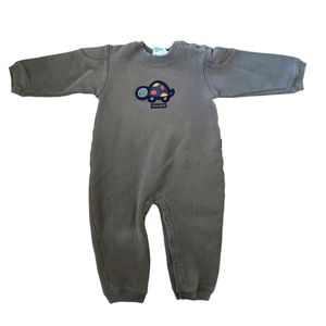 Vintage Y2K Carter's olive green long sleeved turtle bodysuit